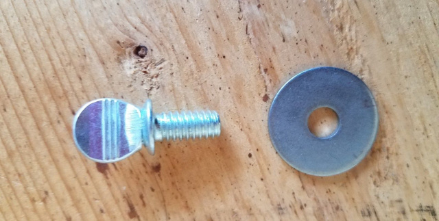 Lower Guide Bearing Thumbscrew & Washer for Biro 11, 22 & 33 Meat Saws.