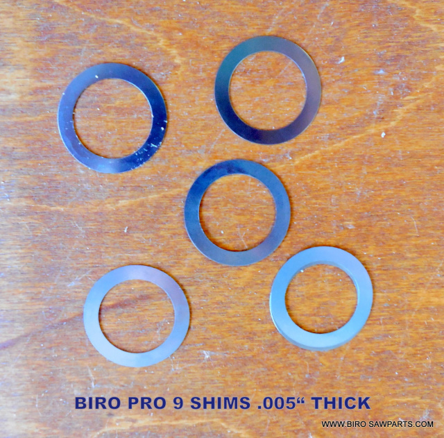 5 Stainless Steel .005" Shims for Biro Pro 9 Sir Steak Tenderizer. Replaces T3178