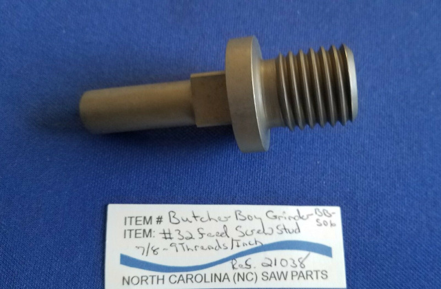 Feed Screw Stud For Butcher Boy TCA32, 100/42, 150/42 & 200/42. Replaces 21038