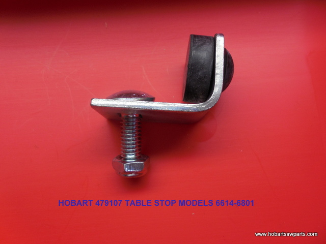 HOBART SAW 00-497107 CARRIAGE STOP ASSEMBLY FOR MODELS 6614-6801